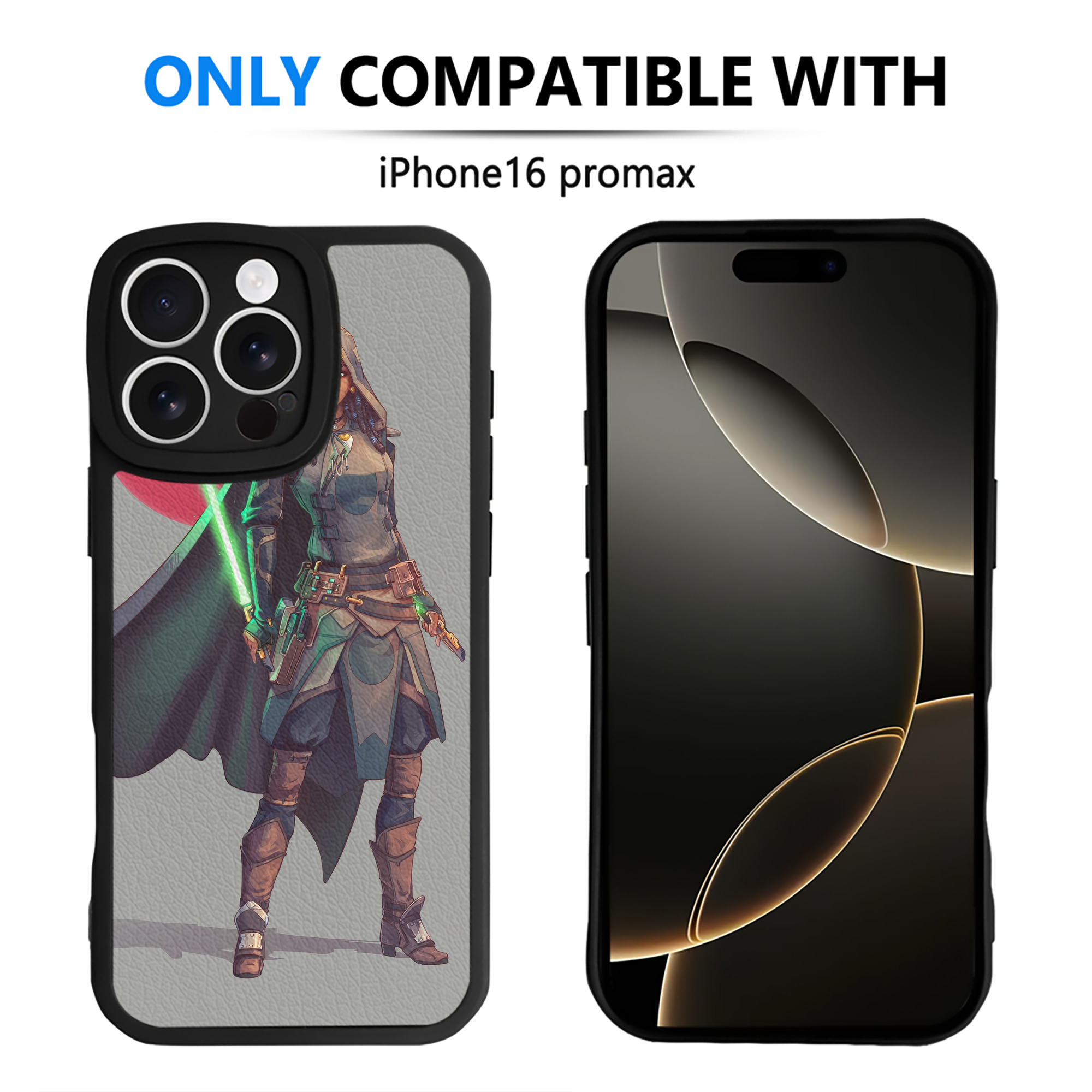（画像用） スター・ウォーズ Star Wars 【iPhone 16シリーズ対応】シリコンスマホケース（レザー調） 材質：シリコン